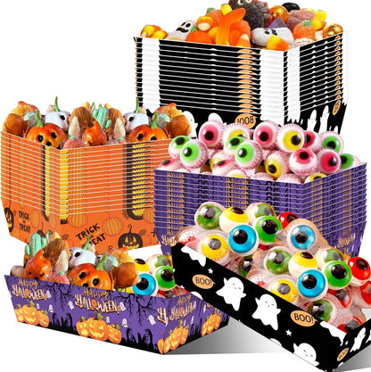 Halloween Party Supplies 60Pcs Halloween Paper Plates and Napkins Pumpkin Witch Halloween Theme Party Dinnerware for Halloween Birthday Party Decorations